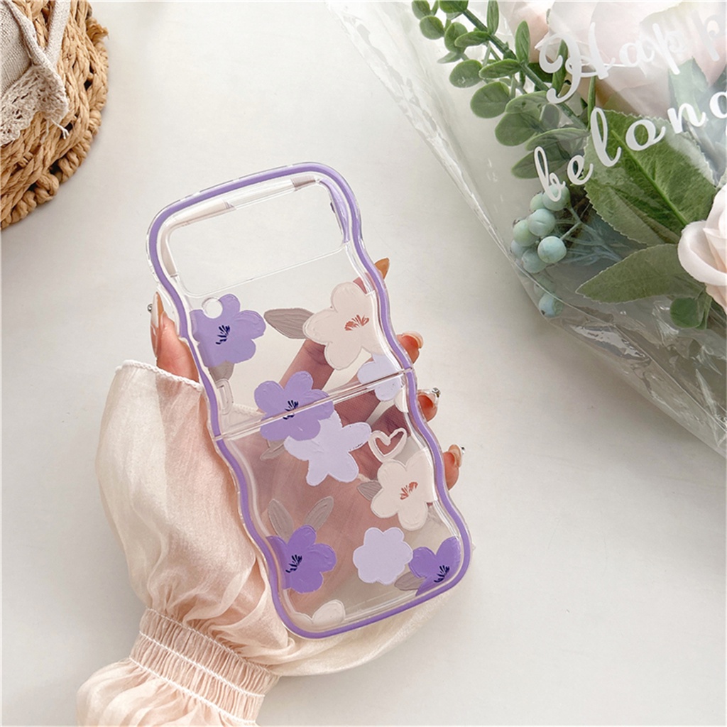 Ốp điện thoại Hình Hoa Hồng Cho Samsung Galaxy ZFlip 3 4 5G Z Flip3 Flip4 Zflip3 Zflip4