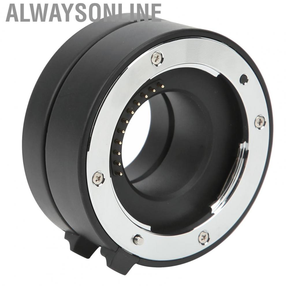 Alwaysonline 10mm 16mm Macro Autofocus Lens Adapter Ring for Olympus M4/3 Mount  Black