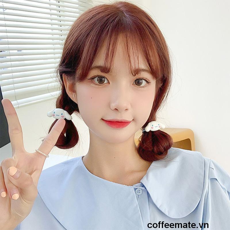 ⚡SANRIO Dây Cột Tóc Nhỏ Nhắn In Hoạt Hình Pacha Pacha Kuromi Yugui Dễ Thương