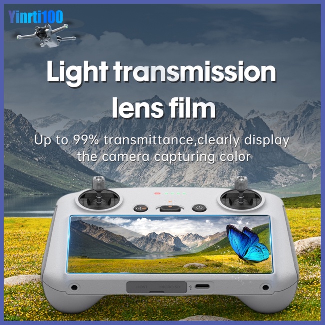 Set 2 Kính Cường Lực Bảo Vệ Màn Hình Chống Cháy Nổ Cho Dji Mini 3 Pro Rc