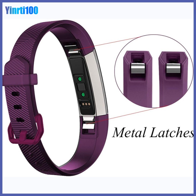 Dây Đeo Thay Thế Chất Liệu Silicon Màu Trơn Cho Fitbit Alta Hr