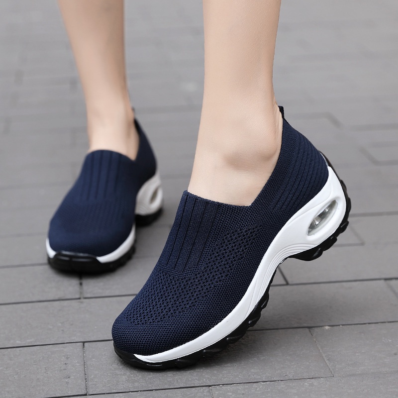Giày Thể Thao Phối Lưới Thoáng Khí Thời Trang Mới Cho Nữ