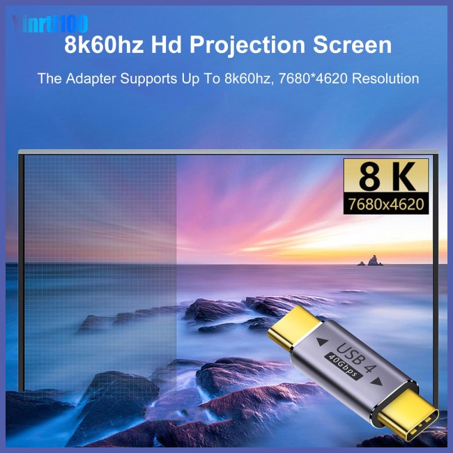 Đầu Chuyển Đổi 100w Usb C Hỗ Trợ 8k 60hz Video 40gbps