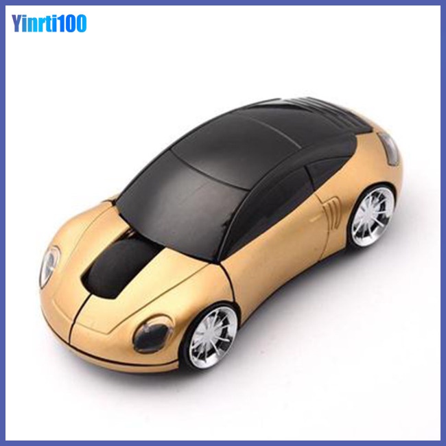 Chuột Không Dây Hình Xe Hơi Mini 2.4G Có Giao Diện USB Cho Notebook / Máy Tính