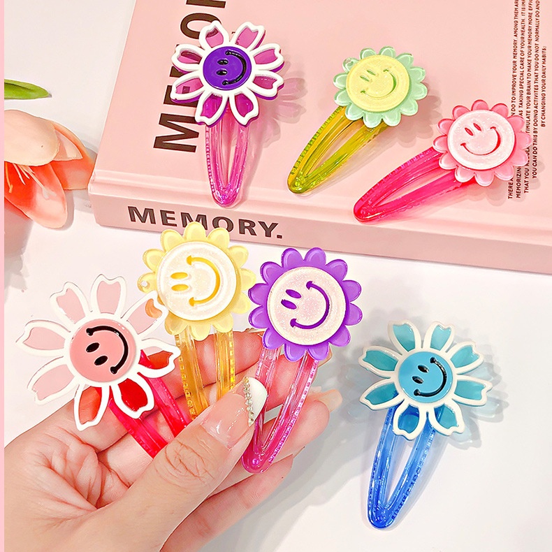 Kẹp TóC HìNh Hoa HướNg Dương CườI Dễ Thương Cho Bé GáI