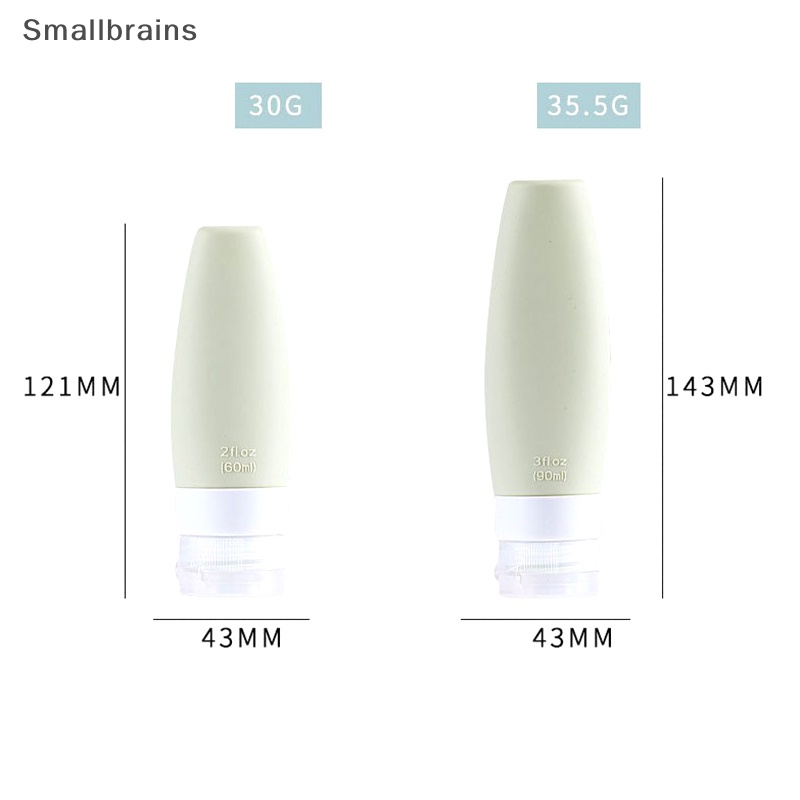 1 Chai Nhựa Silicone Rỗng 60 / 90ML Có Nút Nhấn