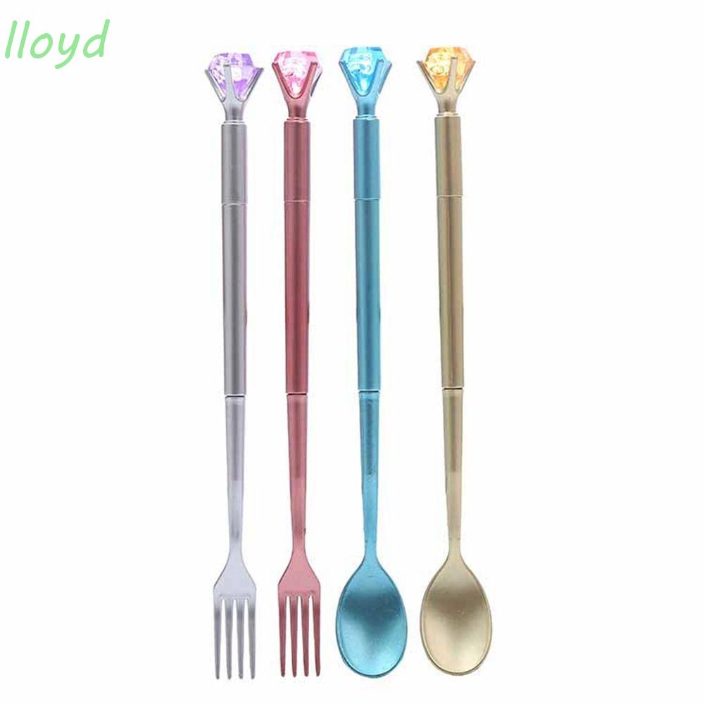 Bút Mực Gel Ngòi 0.5mm Kèm Muỗng Nĩa Độc Đáo Tiện Dụng Cho Học Sinh / Văn Phòng