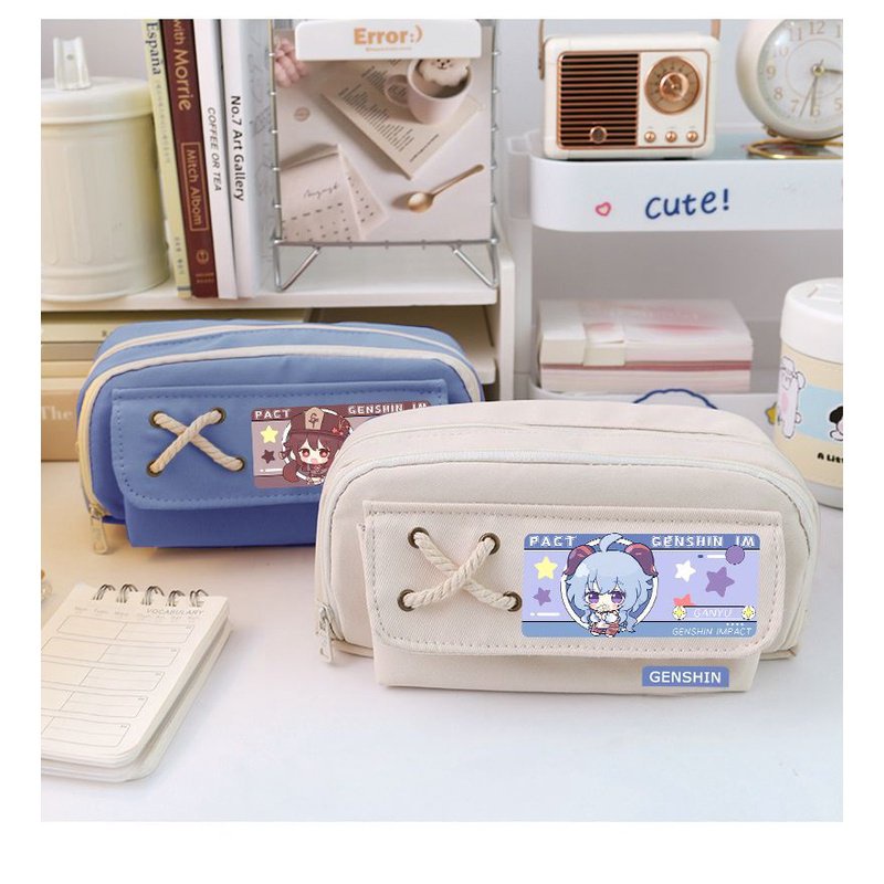 ★Genshin Impact★Túi Đựng Bút Họa Tiết Hoạt Hình Scaramouche & Wander & Nahida Cho Học Sinh Trung Học Nam Nữ