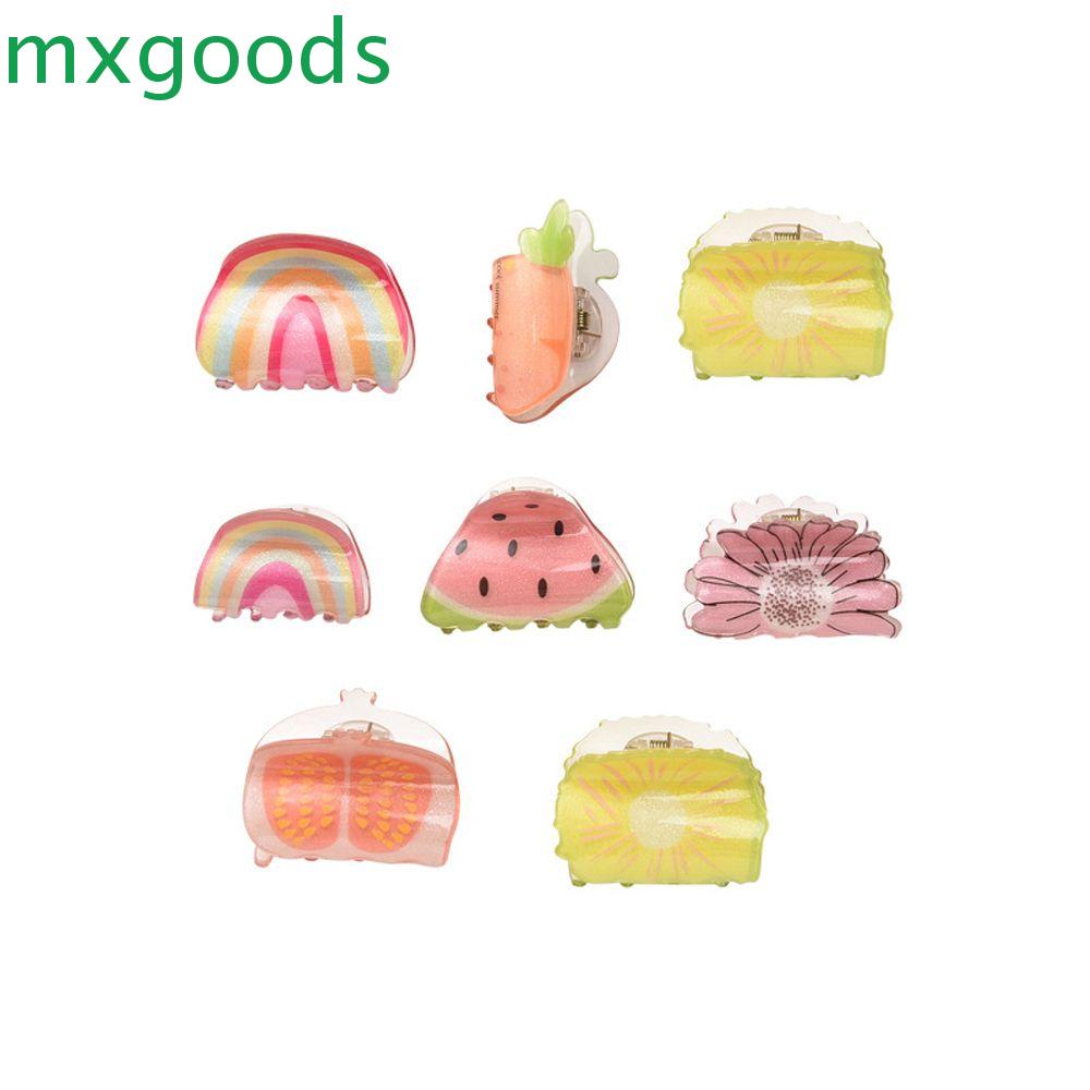 Kẹp Tóc Cà Rốt / Hoa Cúc Bằng Acrylic Thiết Kế Thời Trang Retro Hàn Quốc