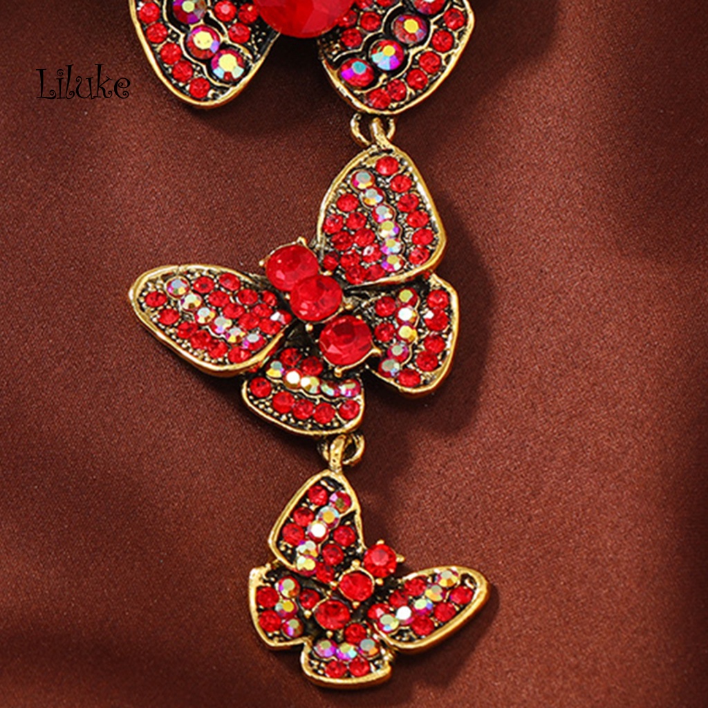 Trâm Cài Áo Hình Bướm Đính Đá 3 Kiểu Dáng Sang Trọng Cho Nữ