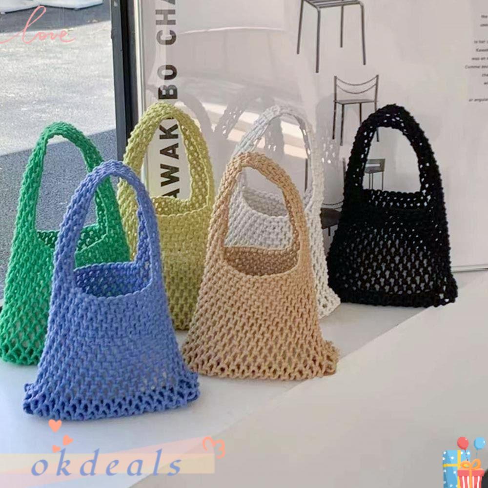 Túi Xách Du Lịch Dệt Sợi Rỗng Hợp Thời Trang