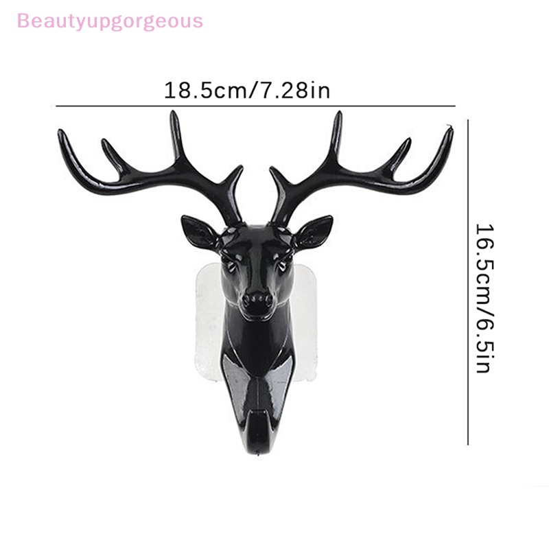 [BeupgorsV] Móc Treo Quần Áo Mũ Khăn Choàng Chìa Khóa Hình Đầu Hươu Vintage Trang Trí Tường