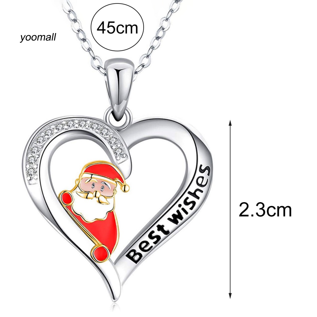 Vòng cổ Mặt Hình Trái Tim Đính Đá Lấp Lánh Cho Nữ