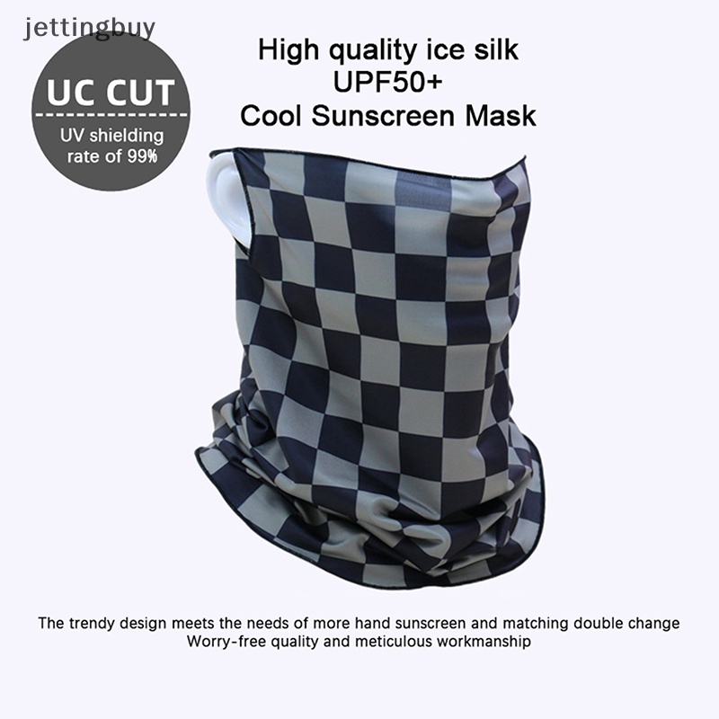 Khẩu Trang Chống Tia UV Bằng Lụa Lạnh Tiện Dụng Cho Nam Hoạt Động Ngoài Trời