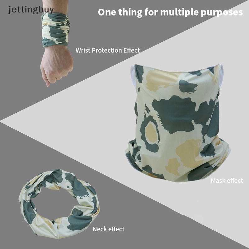 Jetting Khăn Choàng Lụa Lạnh Che Mặt Và Cổ Thoáng Khí Bảo Vệ Toàn Diện Chống Nắng Dùng Khi Đi Xe Đạp / Câu Cá Ngoài Trời