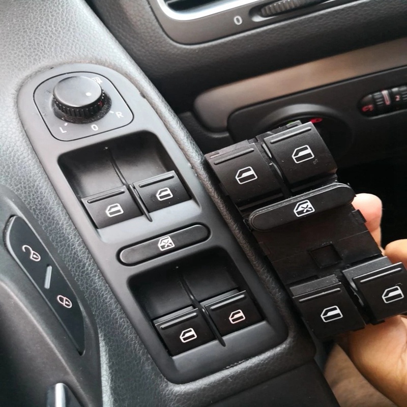 Công Tắc Điều Khiển Cửa Sổ Xe Hơi Golf 5 Golf 6 Jetta MK5 Mk6 Tiguan Touran Passat B6 B7 2006-2015 1K4959857Bình Nước Chất Lượng Cao Tiện Lợi Dễ Sử Dụng