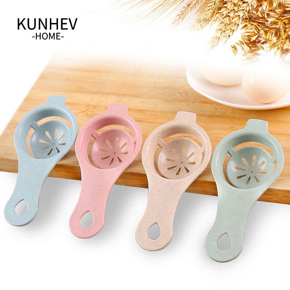 KUNHEV Dụng Cụ Tách Lòng Đỏ Trứng Hình Hoa Mẫu Đơn