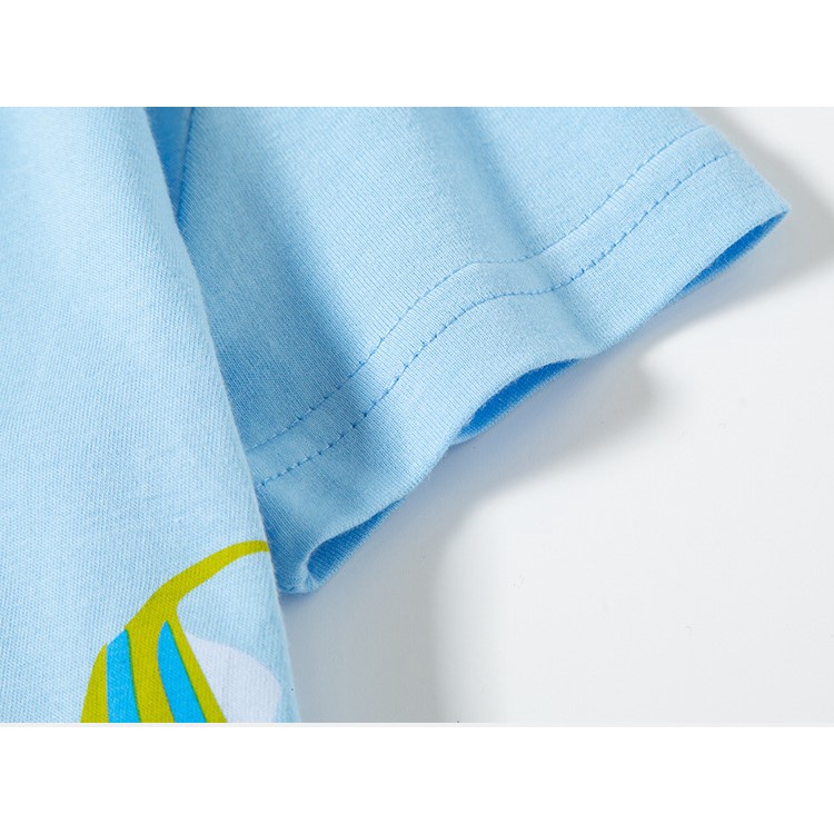 Áo Thun Cotton In Hình Cá Mập 3D Thời Trang Mùa Hè 2023 Dành Cho Trẻ