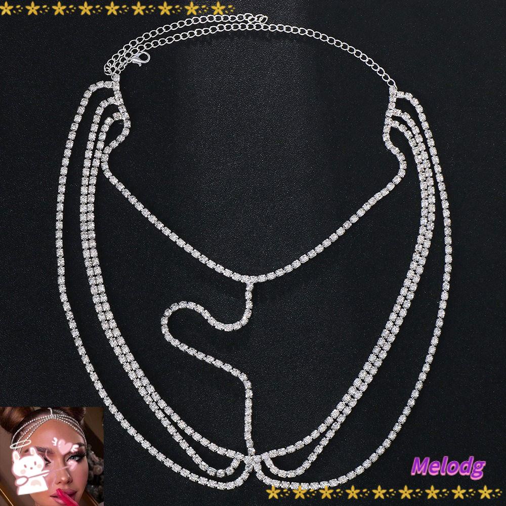 MELODG Dây Cài Tóc Nhiều Lớp Phong Cách Bohemian Dành Cho Cô Dâu