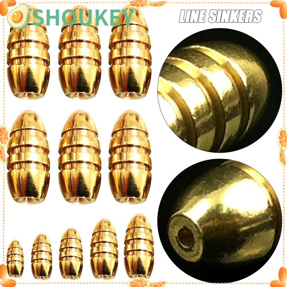 SHOUKEY Set 10 Chì Câu Cá Bằng Đồng