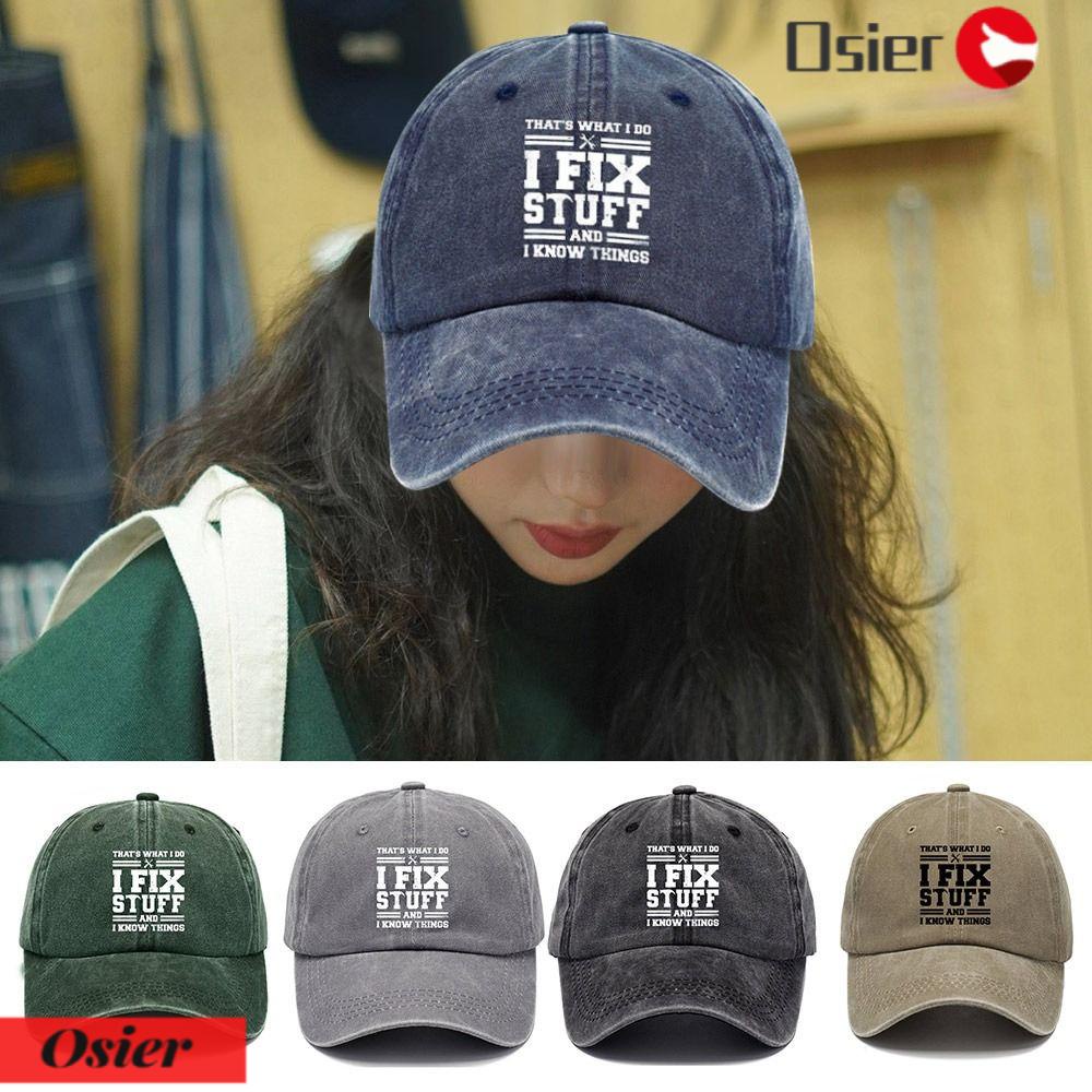 OSIER1 Mũ Lưỡi Trai Chất Liệu Cotton Dễ Giặt Thời Trang OSIER1