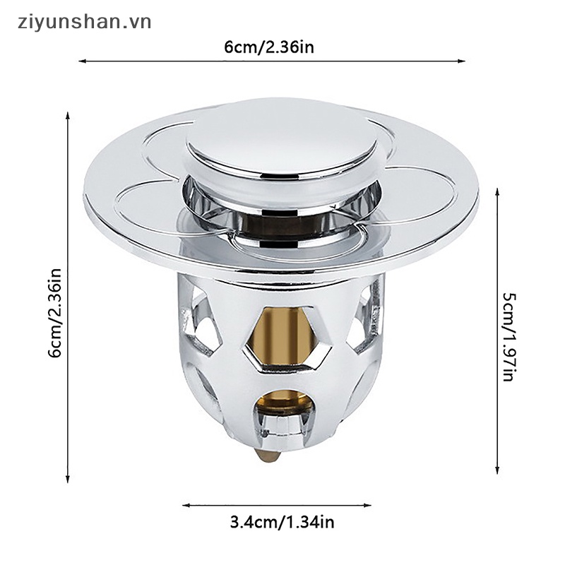 Nút Chặn Cống Thoát Nước Bồn Rửa Bằng Thép Không Gỉ Thông Dụng Cho Nhà Tắm