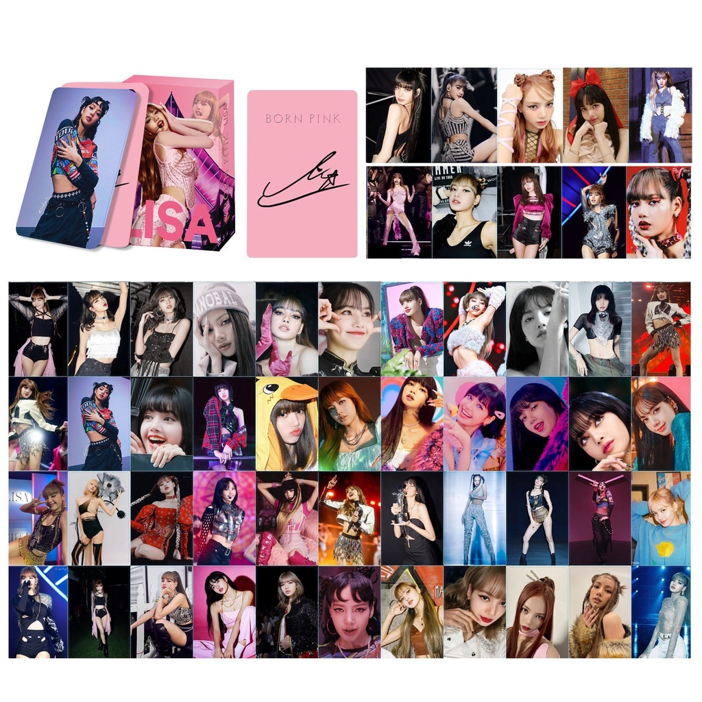 Set 55 Tấm Thẻ Hình Lomo Nhóm Nhạc Blackpink