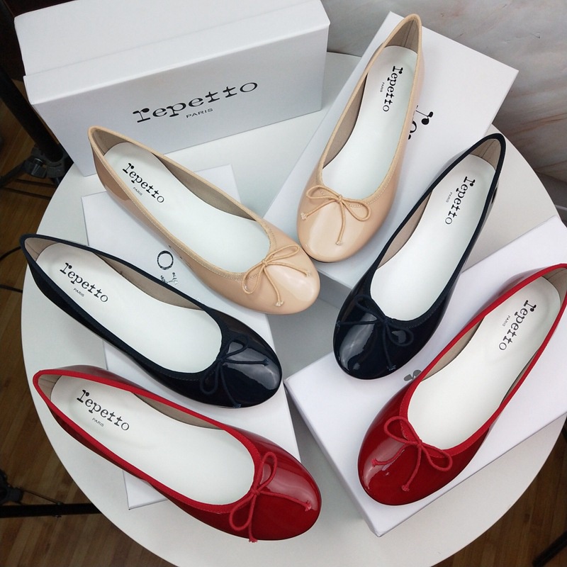 Repetto Giày Búp Bê Da Thời Trang Xinh Xắn Dành Cho Nữ