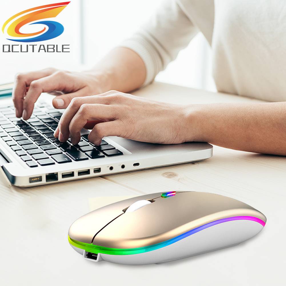 Chuột Bluetooth Không Dây 2.4G Có Đèn LED