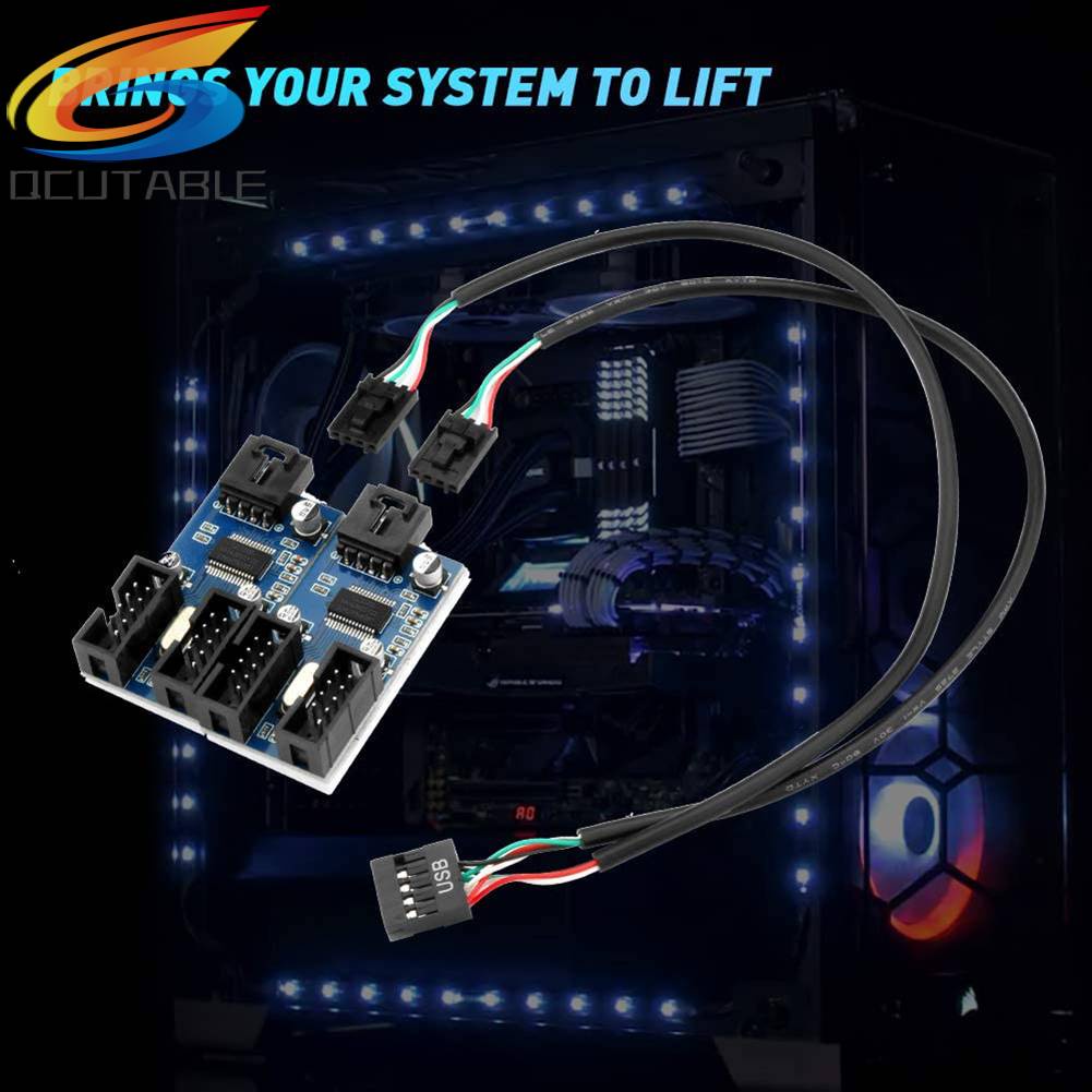 Dây Cáp Nối Bo Mạch Chủ 1 / 2 Cổng USB 9 Pin