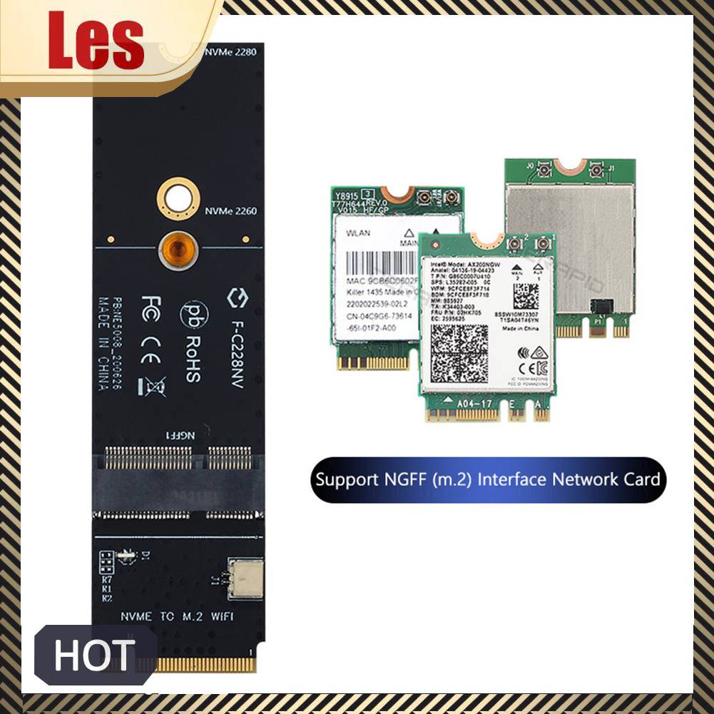 Thẻ WiFi M.2M Key Sang NGFF A + E Cho AX200 9260AC
