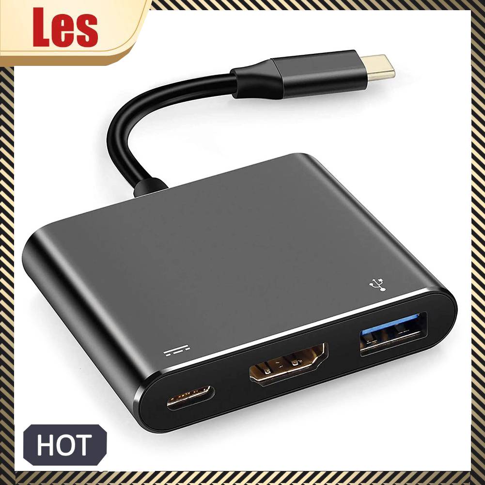 Bộ Chuyển Đổi USB C Sang HDMI 4K USB 3.0 USB C Cho Nintendo Switch Laptop Phone Điện Thoại