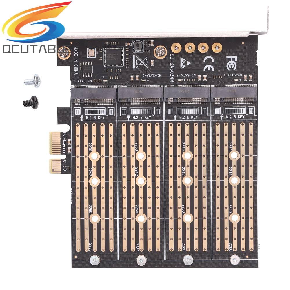 Card Chuyển Đổi SA3034M NVME M.2 Sang PCI-E 1x Cho M.Key NVME / B-Key SATA