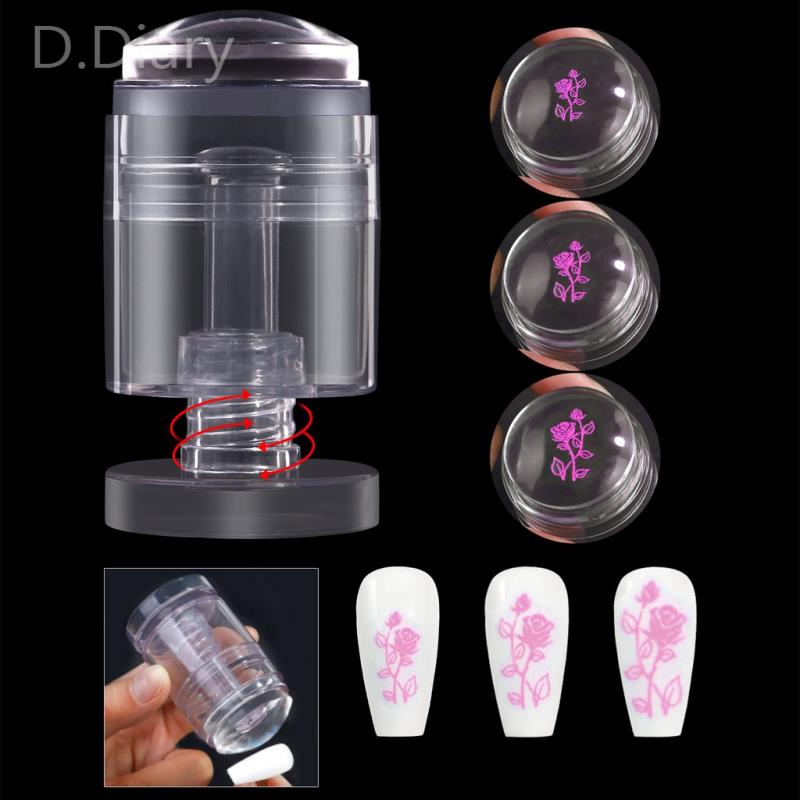 Cylindrical Dụng Cụ In Dấu Vân Tay Bằng Silicon Trong Suốt Đa Năng Kích Thước Khác Nhau