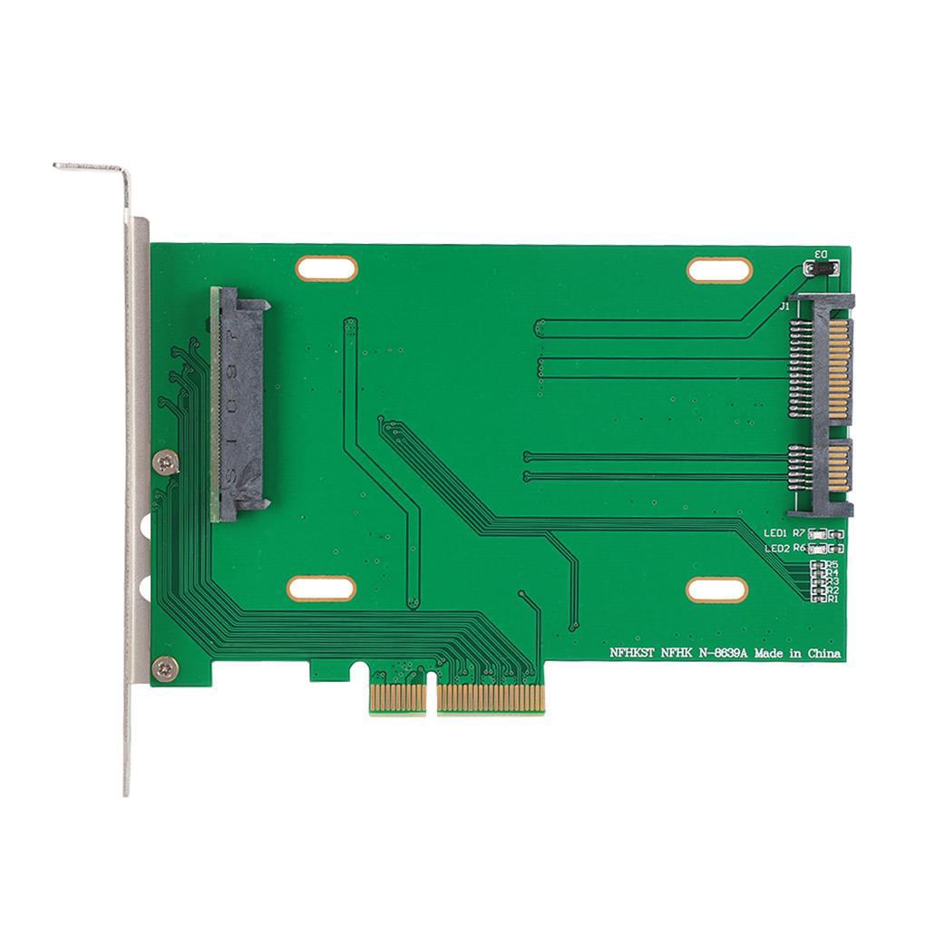 Card Mở Rộng PCIe x4 Sang 2 5-inch NVMe U 2 SSD SF8639 Cho Intel 750 P3700 / Samsung PM963