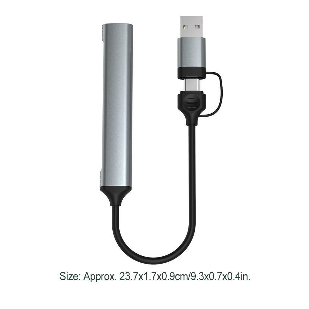 Dây Cáp Chia Hai Đầu Type-C USB3 0 4 Trong 1 Chuyên Dụng Cho Điện Thoại / Laptop