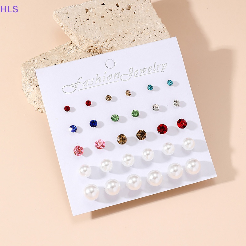 Bông Tai Đính Ngọc Trai Pha Lê Thời Trang Dành Cho Nữ