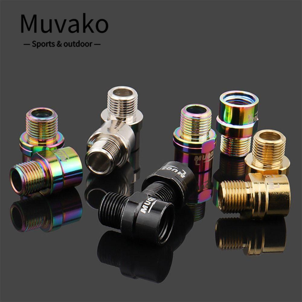 MUVAKO Bộ 2 Miếng Đệm Nối Dài Trục Khuỷu 16mm Cho Bàn Đạp Xe Đạp