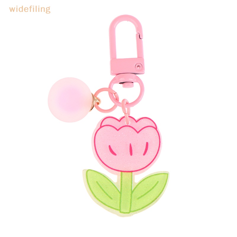 Móc Khóa Hình Bông Hoa / Vương Miện Màu Sắc Ngọt Ngào Xinh Xắn Cho Nữ