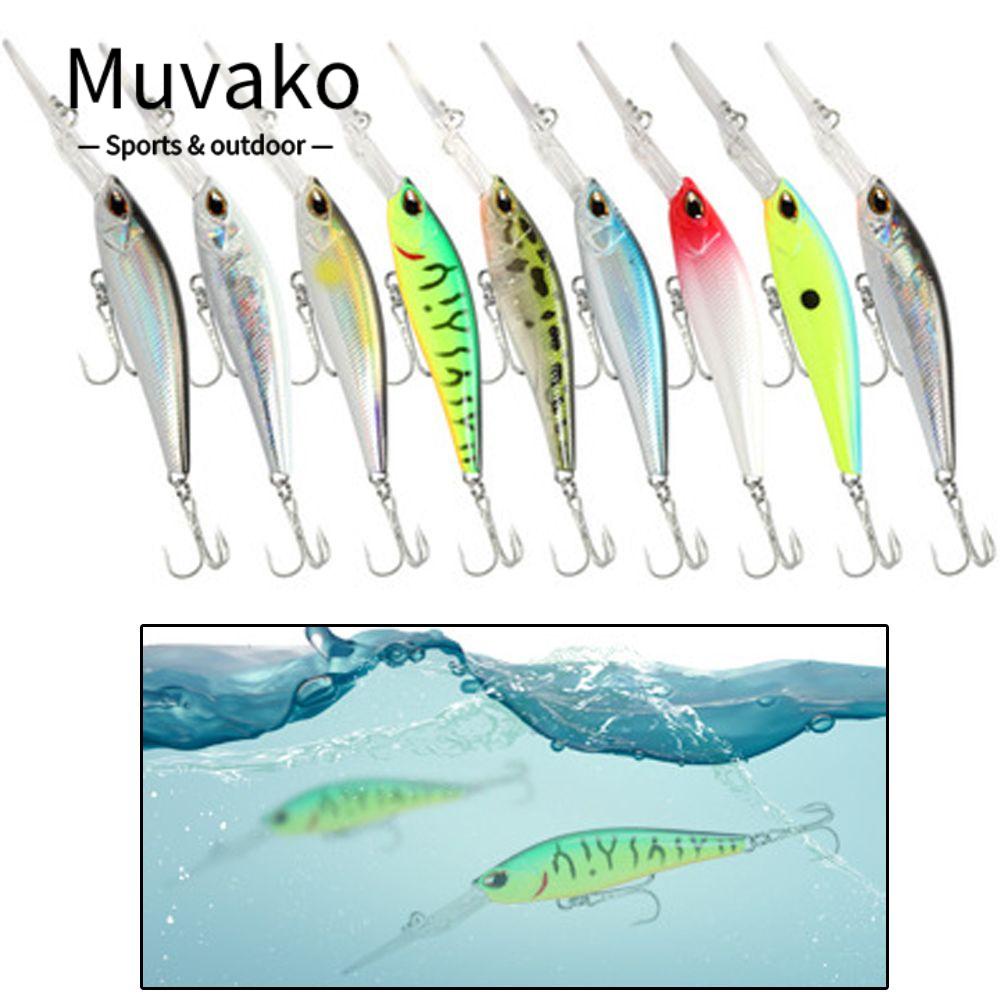 MUVAKO Mồi Giả Nhử Cá Dài 9cm / 6g 0-3.5M Bằng Nhựa