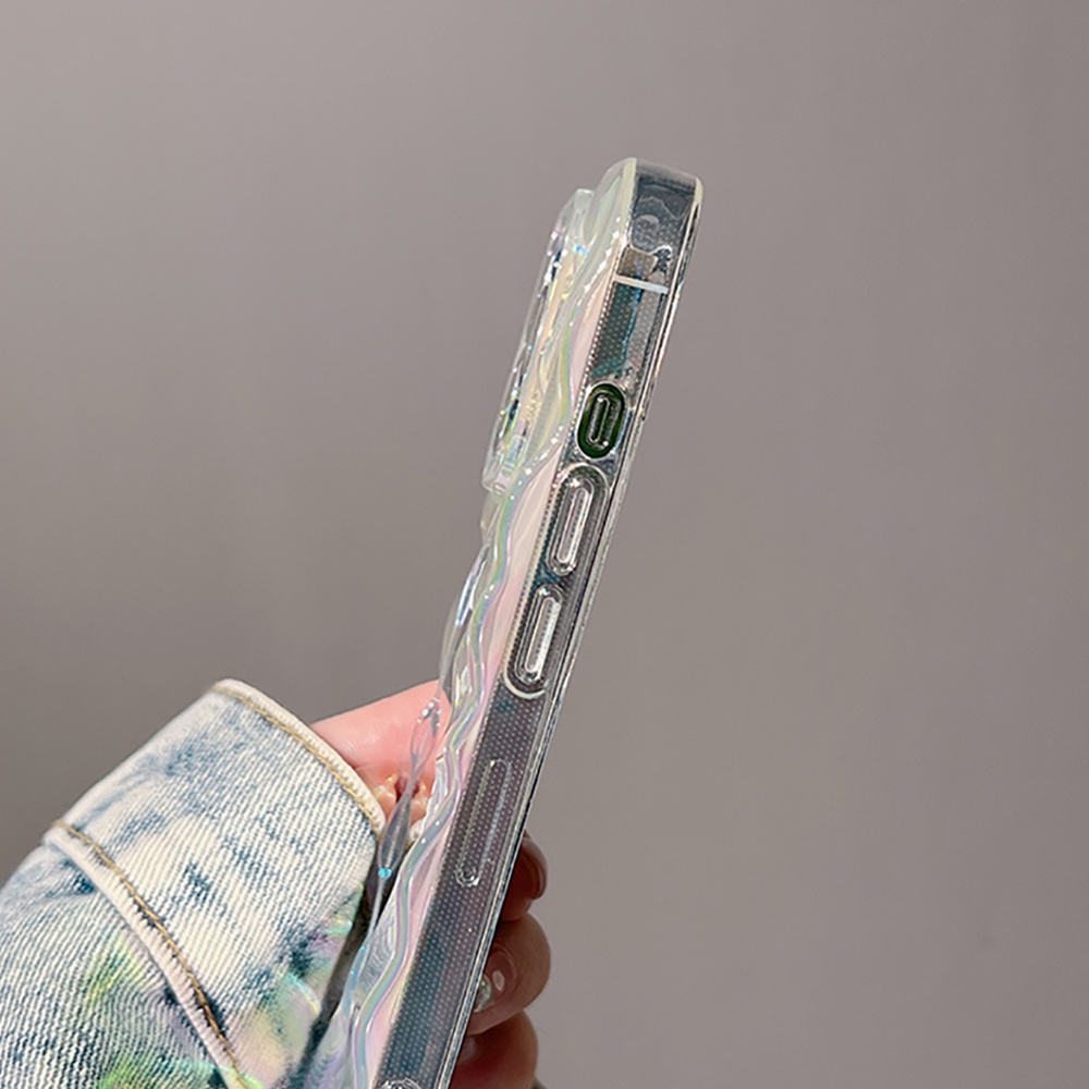 Ốp Điện Thoại TPU Mềm Chống Sốc Tráng Gương Màu Laser Sang Trọng Cho IPhone 11 12 13 14 Pro Max