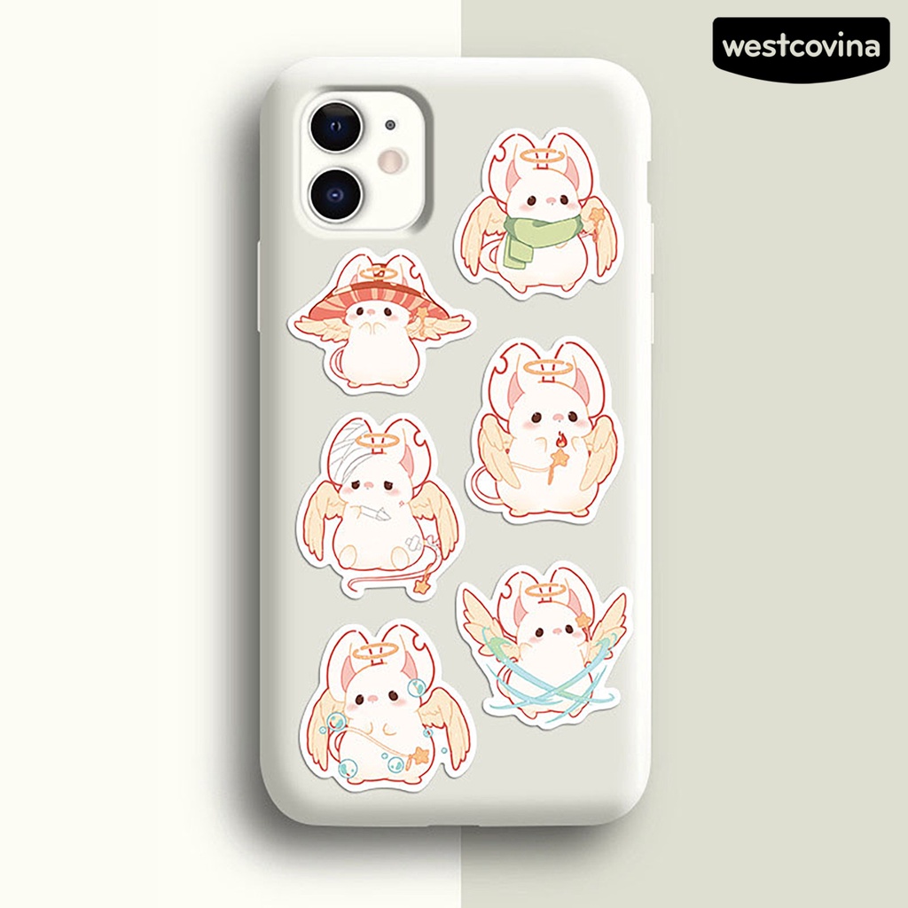 [WSTN] [WSTN]✎Set 50 Miếng Dán Trang Trí Laptop Bằng PVC Trong Suốt Họa Tiết Chuột Dễ Thương DIY