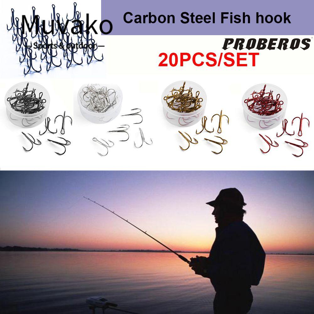 MUVAKO Set 20 Lưỡi Câu Cá Tiện Lợi