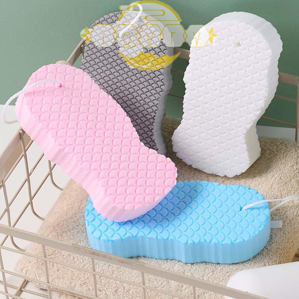 IVORY Bông Tắm Bọt Biển Bằng Ngà Voi Mềm Mại Tẩy Tế Bào Chết Không Đau Họa Tiết Vảy Cá Cho Spa