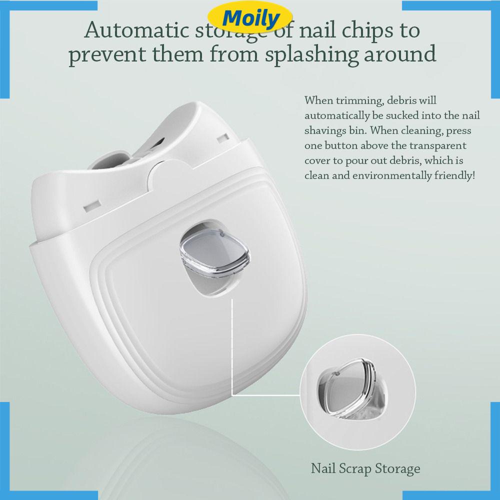MOILYVN Máy Cắt Móng Tay Mini Tự Động Có Đèn Dành Cho Trẻ Em Và Người Lớn