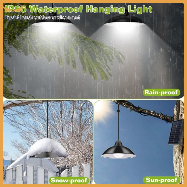 Đèn Led Năng Lượng Mặt Trời 3 Chế Độ Sáng 3 / 5 / 8 Giờ Hai Đầu Chuyên Dụng Cho Shed Barn Gazebo Yard