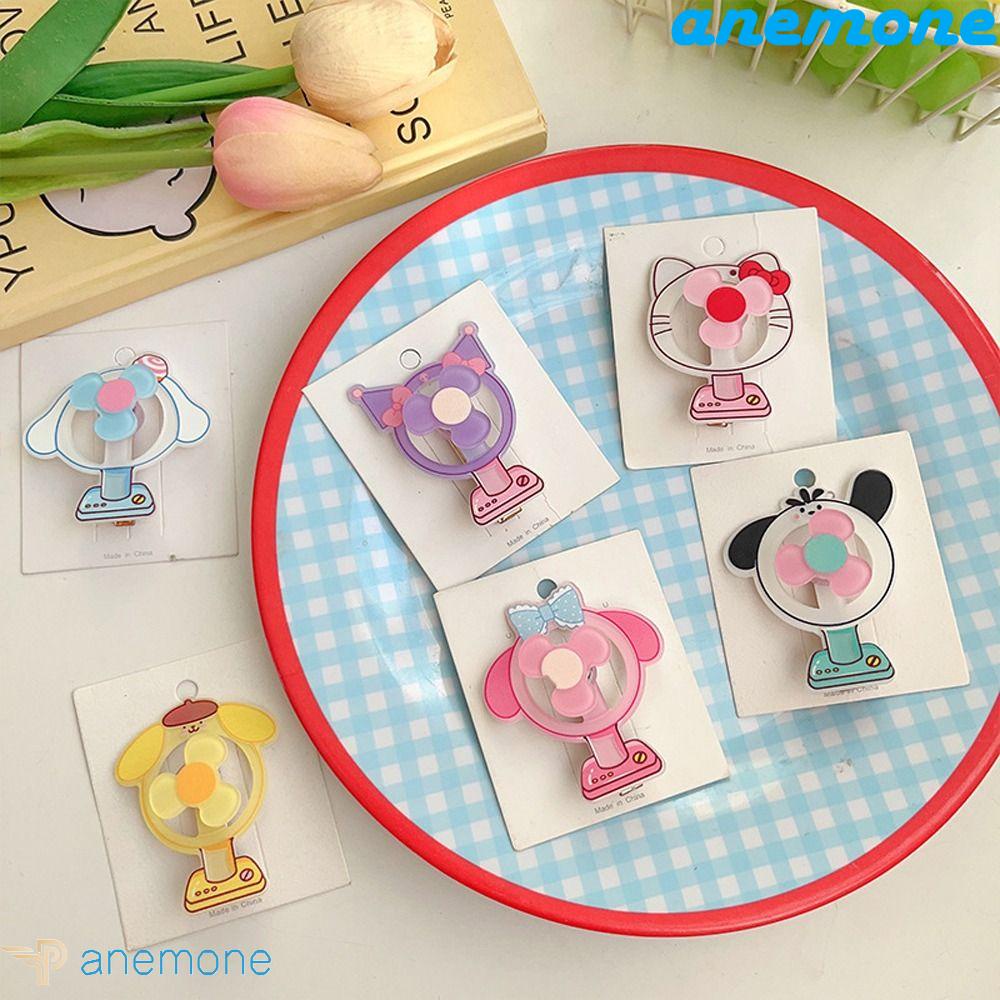 Kẹp Tóc Xoay Bằng Pc Hình Kuromi / Cún Hoạt Hình Dễ Thương Cho Bé Gái