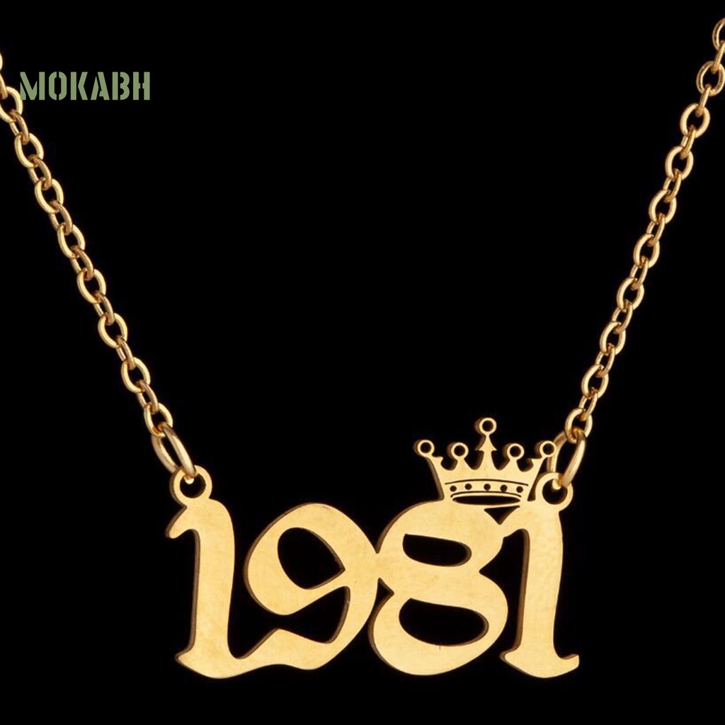 [Mok Abh] Vòng Cổ Chất Liệu Thép Không Gỉ Từ 1980-1999