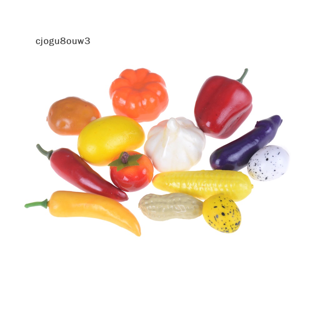 OOO 10 cái mini mô phỏng trái cây rau nhà bếp đồ chơi Kid giả vờ chơi đồ chơi uuu
