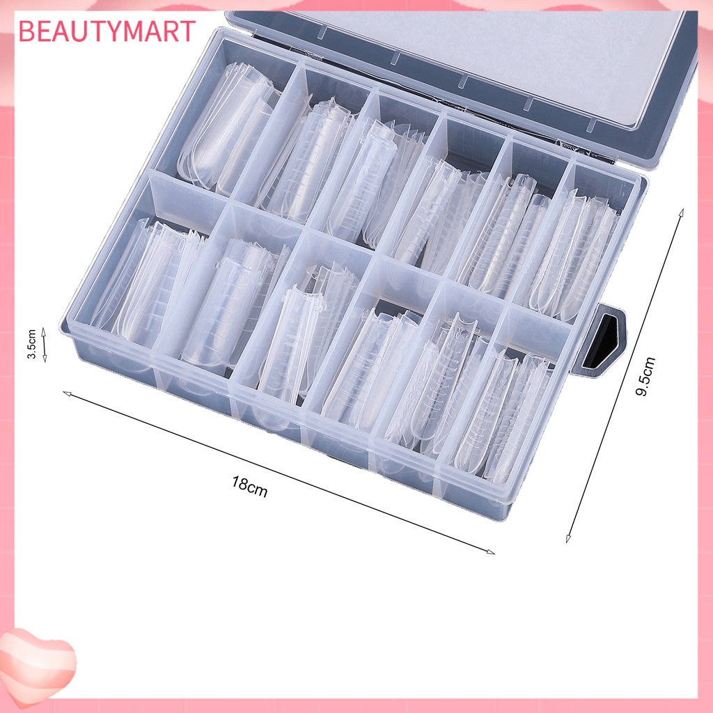 Set 1 Hộp / 120 Khuôn Nối Dài Móng Tay Siêu Mỏng Trong Suốt Cho Nữ